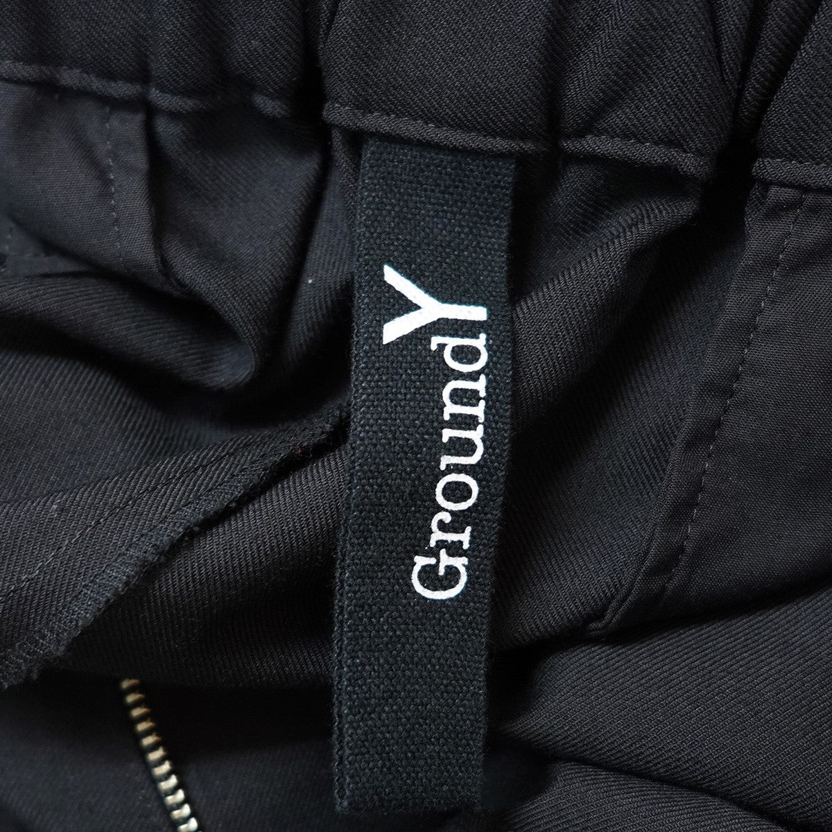 GROUND Y(グラウンドワイ) 23SS 袴ワイドプリーツパンツ タック