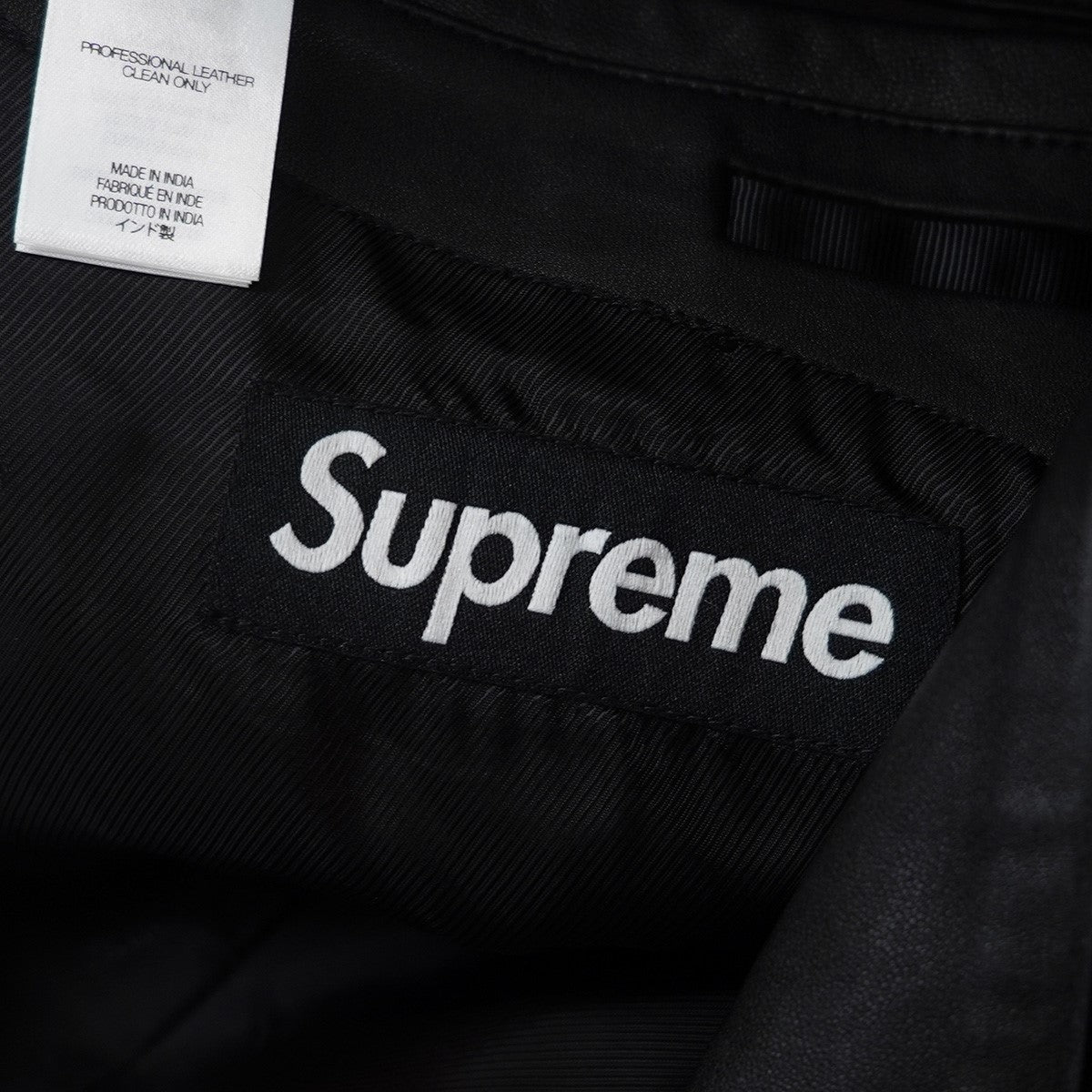 L 新品 25AW Supreme Leather Blazer Black Supreme Leather Blazer (FW25) - $598