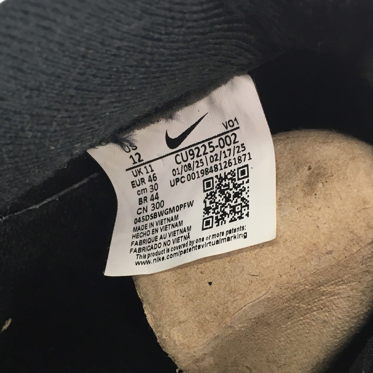 Supreme×NIKE 25AW Nike Air Force 1 Low Black／Whiteナイキ エアフォース1 ロー ブラック／ホワイト スニーカー シューズ 靴 古着・中古-8枚目のアイテム画像