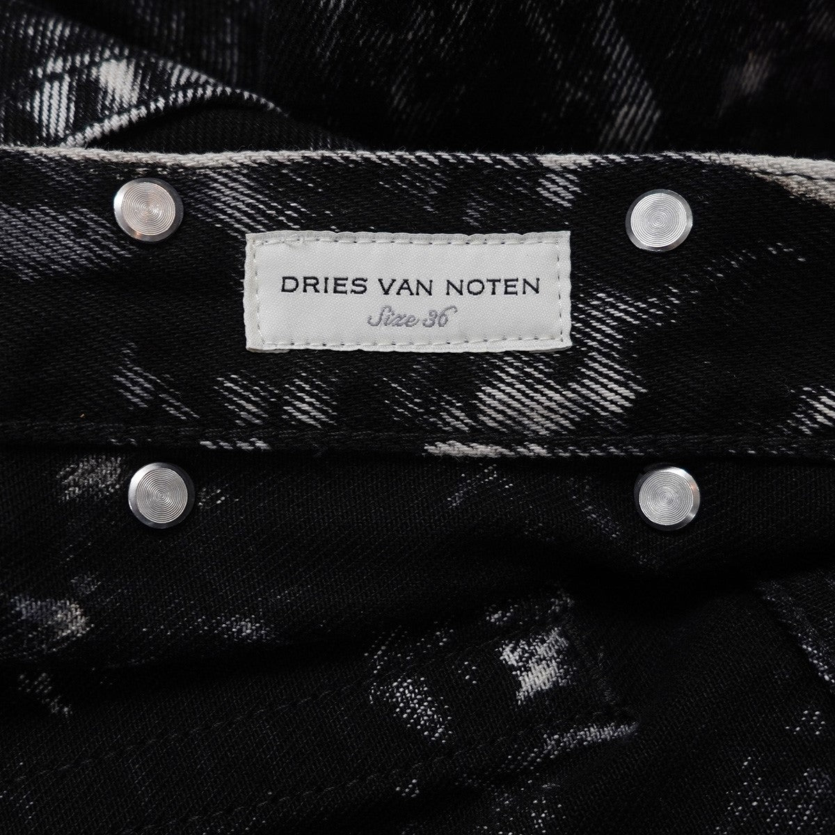 DRIES VAN NOTEN(ドリスヴァンノッテン) 23AW Black Acid Wash Bleach