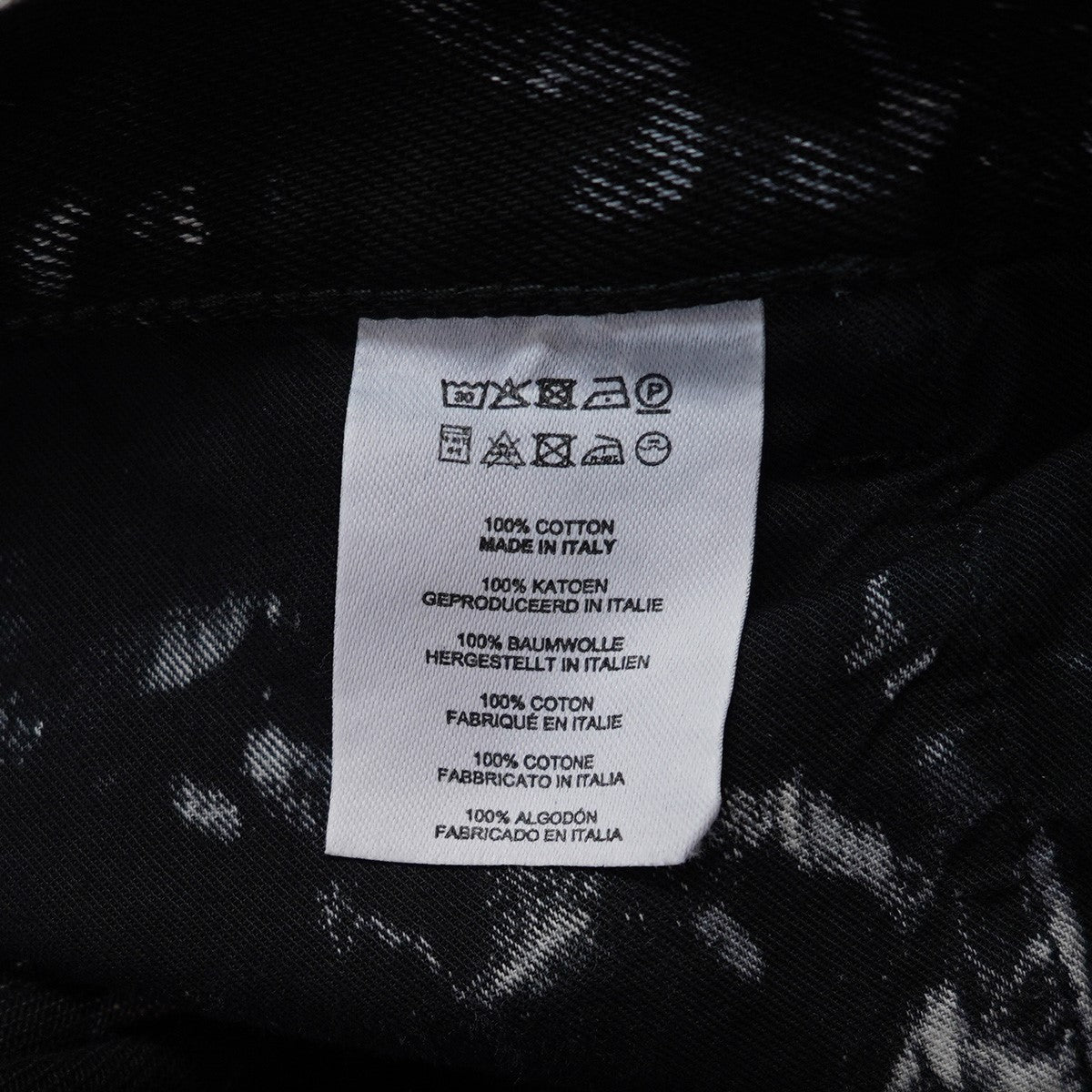 23AW Black Acid Wash Bleach Jeans ワイド ブリーチ デニム パンツ