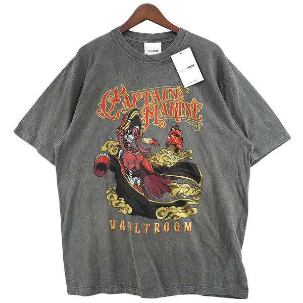 vaultroom CAPTAIN MARINE TEE / 宝鐘マリン VAULTROOM(ボルトルーム) 24SS CAPTAIN MARINE TEEVTuber 「宝鐘マリン