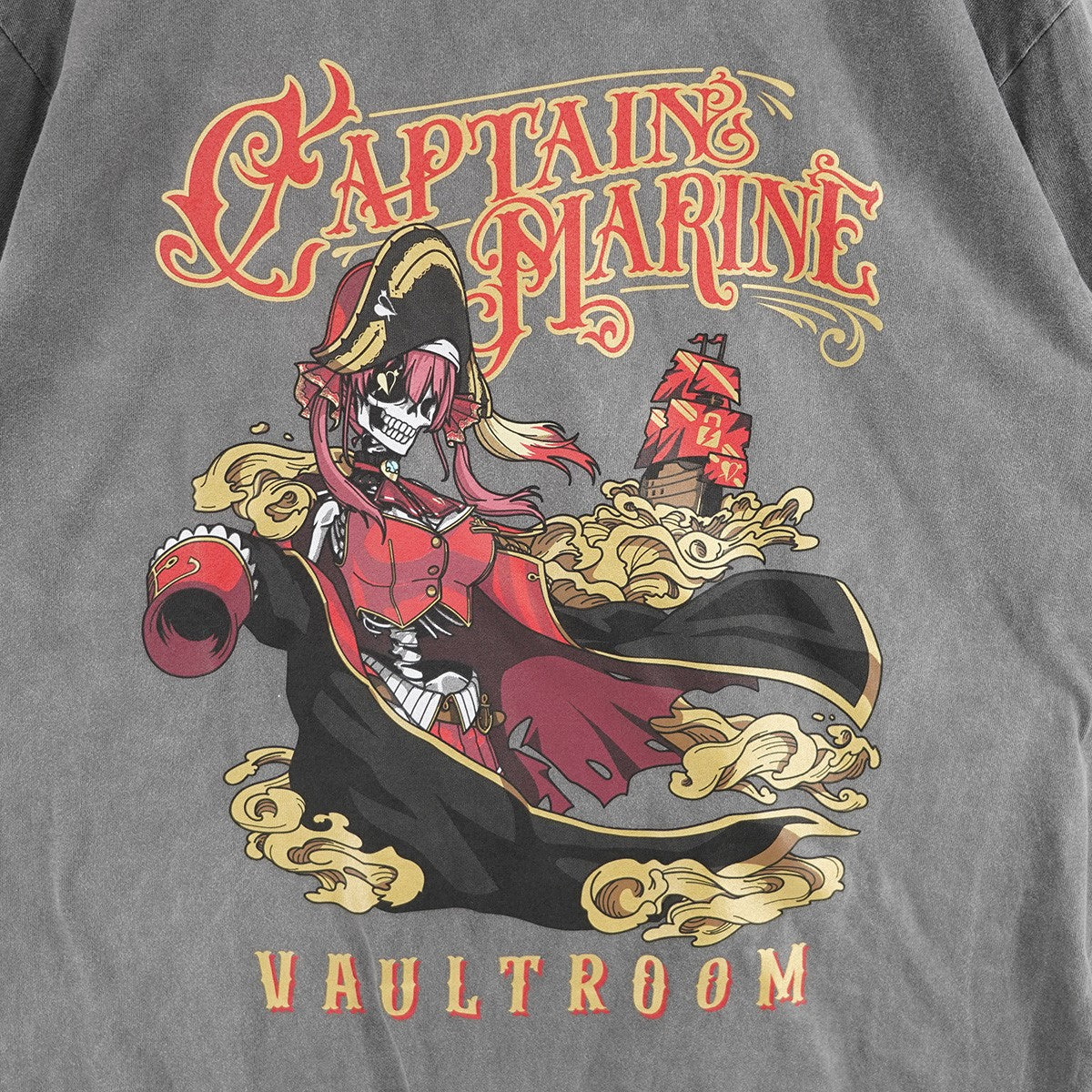vaultroom CAPTAIN MARINE TEE / 宝鐘マリン VAULTROOM(ボルトルーム) 24SS CAPTAIN MARINE TEEVTuber 「宝鐘マリン