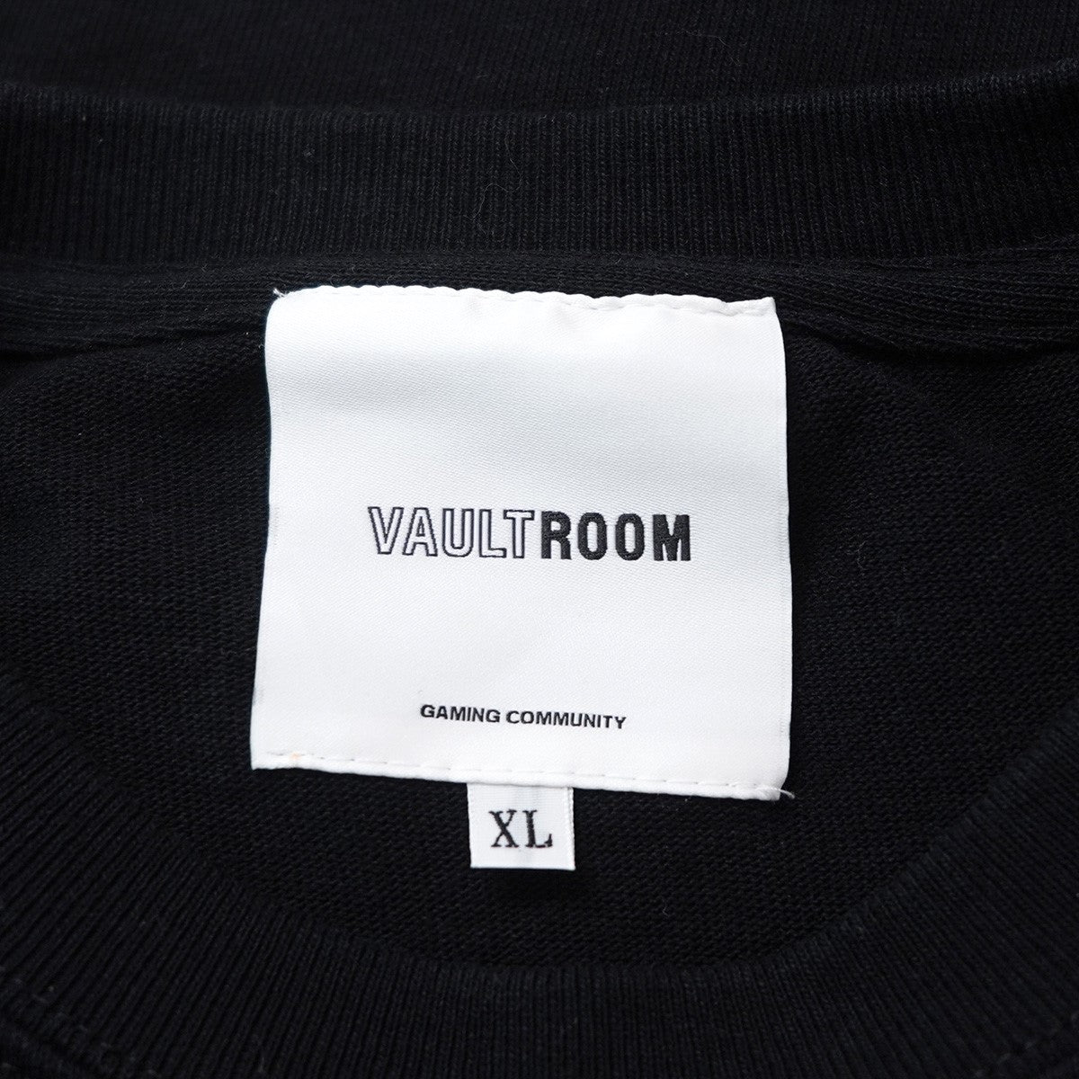 VAULTROOM 24SS VR × KARUBINACHO TEE かるびなちょ VTuber 赤見かるびイラストレーター なちょ猫（甘城なつき）コラボ ロゴ Tシャツ 古着・中古-5枚目のアイテム画像