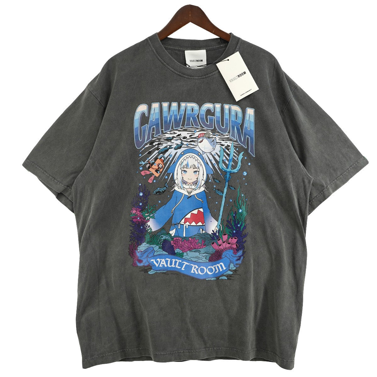VAULTROOM 24AWVR × GURA TEE VTuber がうる・ぐら（Gawr Gura）Tシャツ 古着・中古-1枚目のアイテム画像