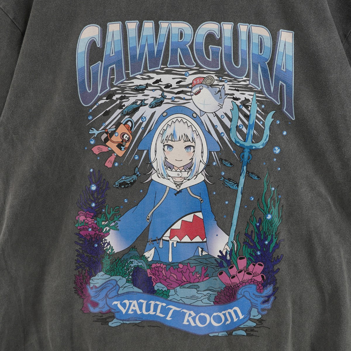 VAULTROOM 24AWVR × GURA TEE VTuber がうる・ぐら（Gawr Gura）Tシャツ 古着・中古-2枚目のアイテム画像