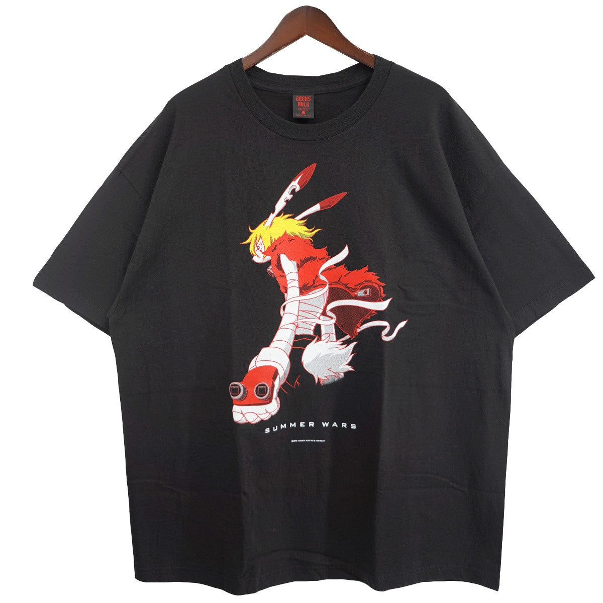 SUMMER WARS SILKSCREEN PRINTING TEE 80着限定 細田守 映画 アニメ ムービー長野県上田市限定 キングカズマ 非売品 缶バッジ付き Tシャツ