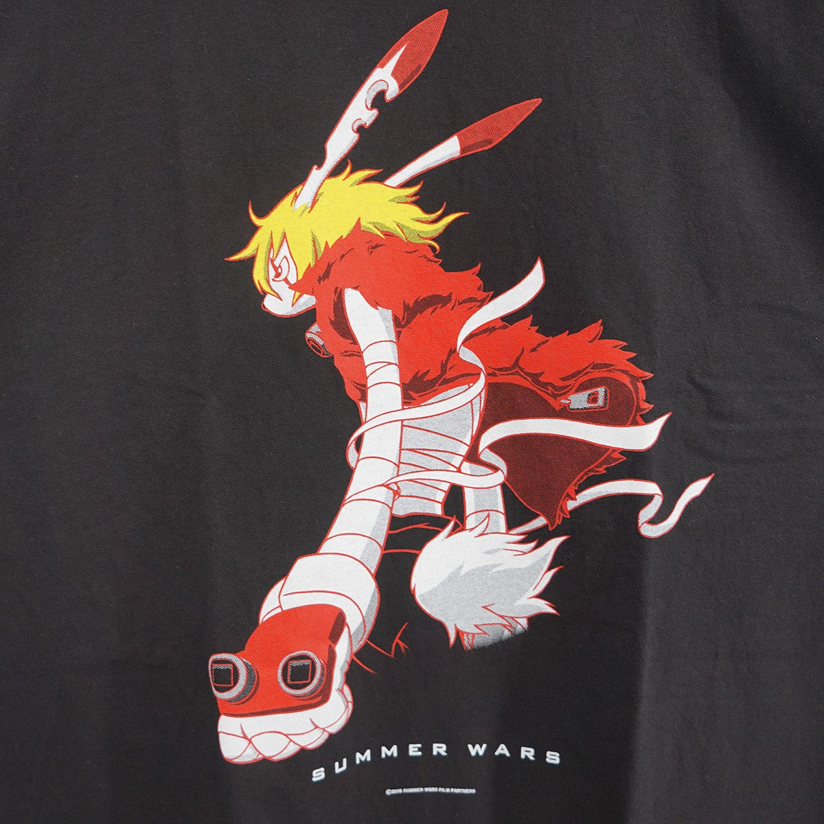 SUMMER WARS SILKSCREEN PRINTING TEE 80着限定 細田守 映画 アニメ ムービー長野県上田市限定 キングカズマ 非売品 缶バッジ付き Tシャツ