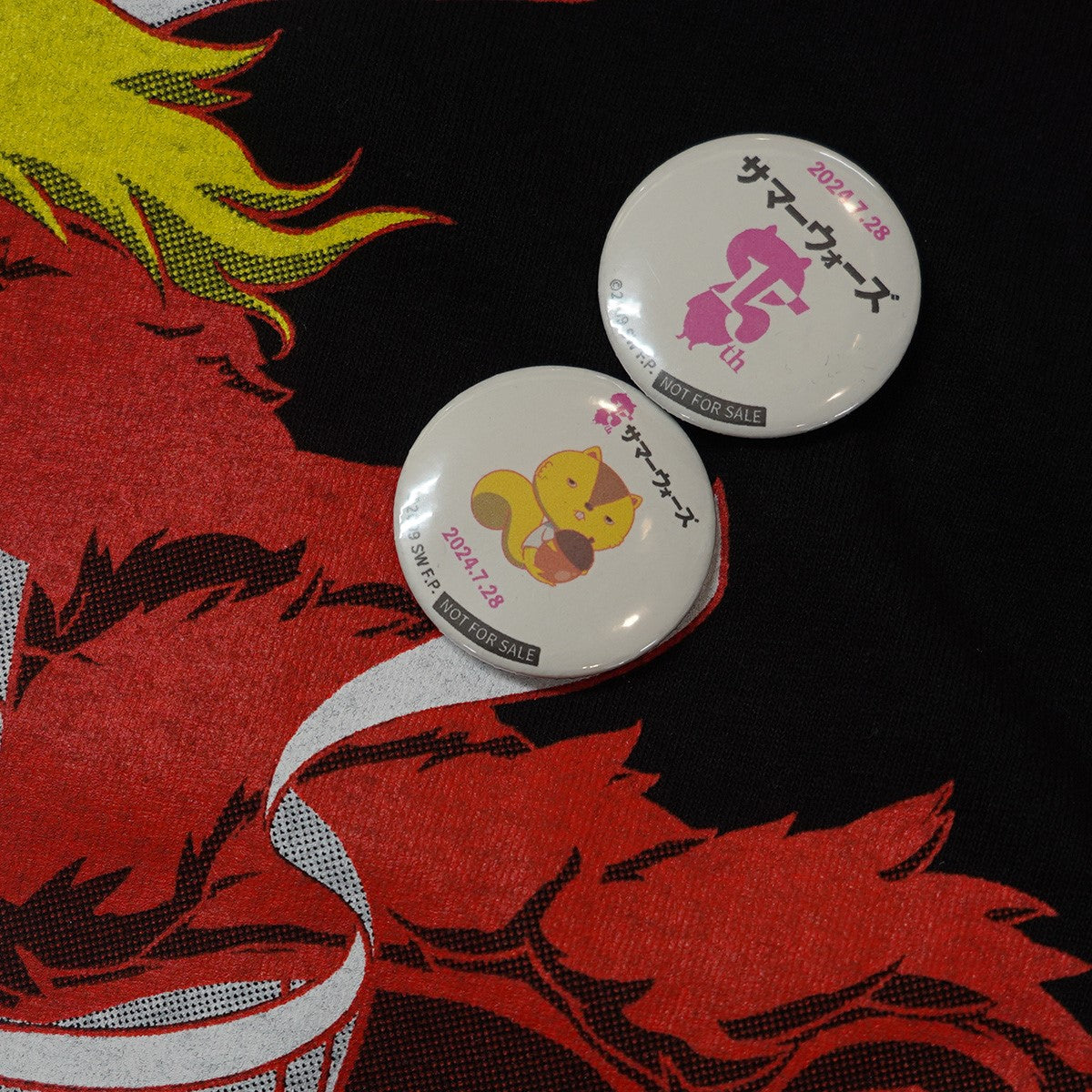 SUMMER WARS SILKSCREEN PRINTING TEE 80着限定 細田守 映画 アニメ ムービー長野県上田市限定 キングカズマ 非売品 缶バッジ付き Tシャツ