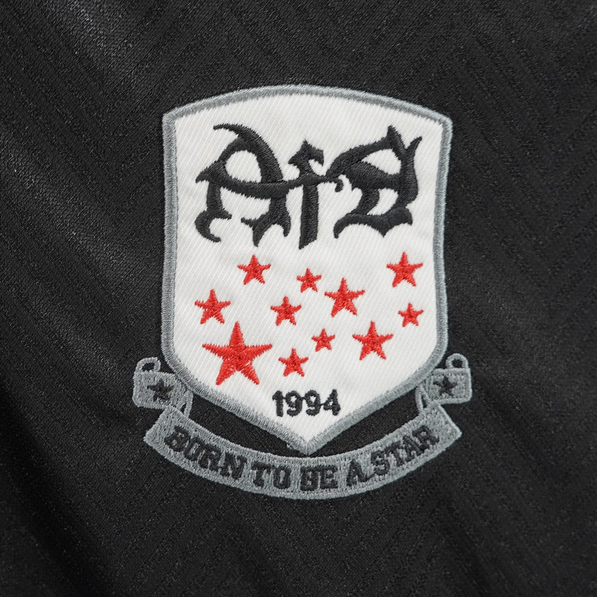 AFB 24SS Emblem AFB GAME SHIRTS ライン Vネック襟オーバルロゴ エンブレム ワッペン スター 刺繍 ラグランスリーブ フットボール ゲーム シャツ 古着・中古-6枚目のアイテム画像