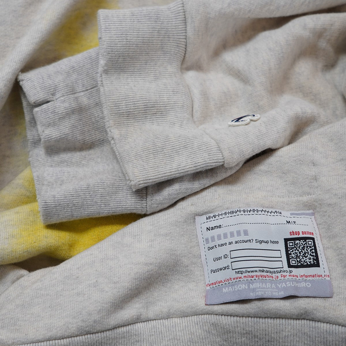 23SS スマイル レイヤード オーバーサイズ ダメージ Vintage ヴィンテージ加工パーカー フーディー