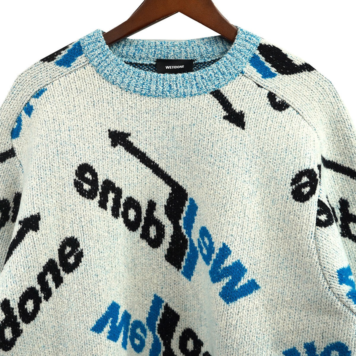 WE11DONE 22AW アロー ロゴ ジャガードセーター ニット セーター 古着・中古-3枚目のアイテム画像