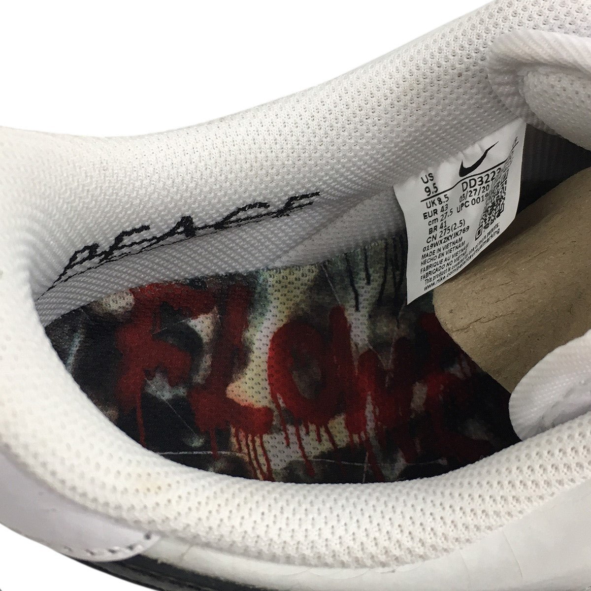 PEACEMINUSONE×NIKE Nike Air Force 1 Low Para-noise White Black G 