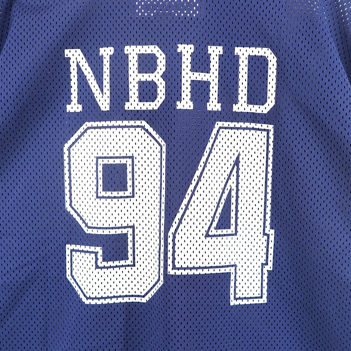 NEIGHBORHOOD 24SS HOCKEY V-NECK SS ラッセルメッシュ生地94 ナンバリング タグ ビッグシルエット Vネック ホッケー ジャージー ゲーム シャツ 古着・中古-5枚目のアイテム画像