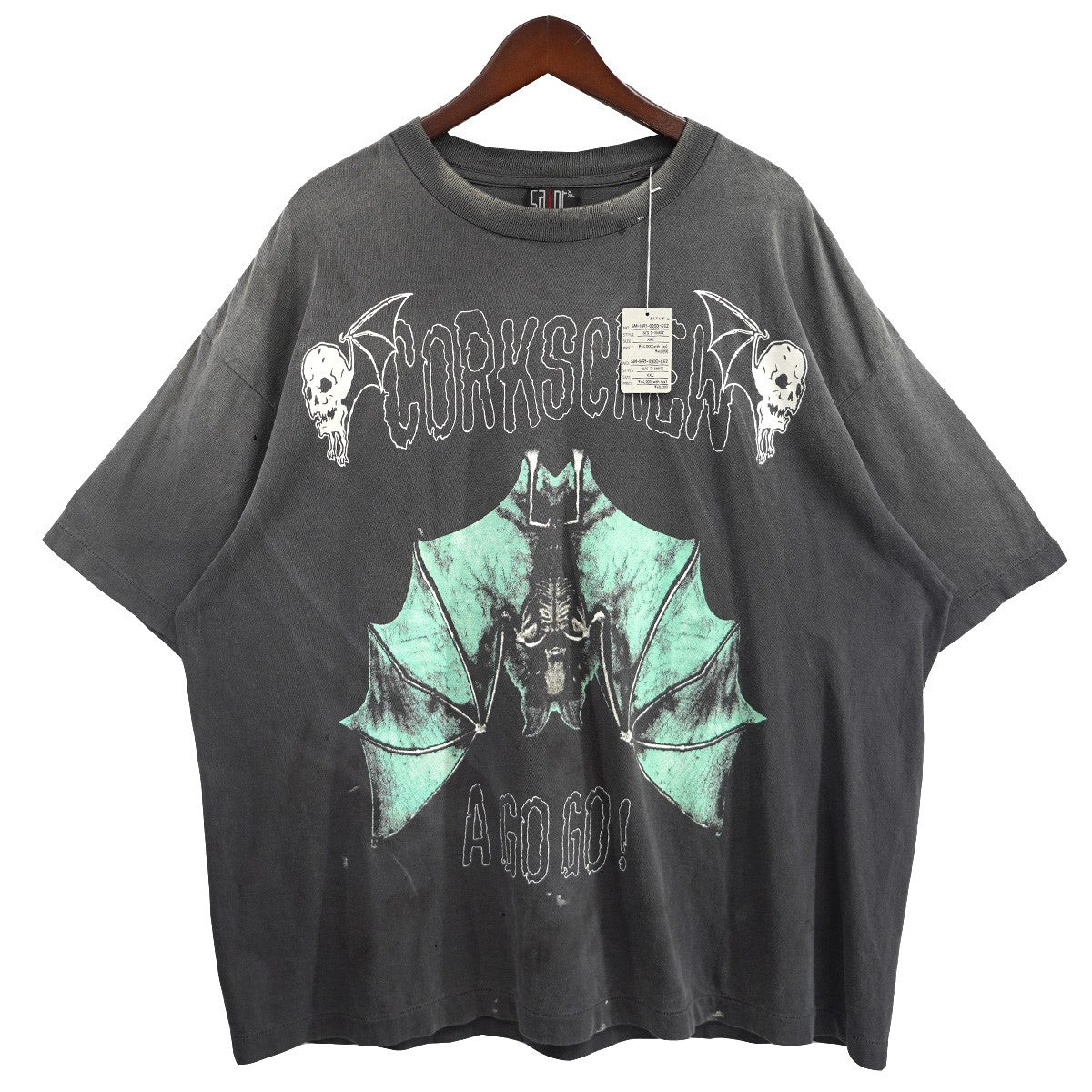 25AW SAINT Mxxxxxx × 黒夢 ／ KY SS TEE -KUROYUMEコラボ ロゴ ヴィンテージ VINTAGE ダメージ 加工 Tシャツ