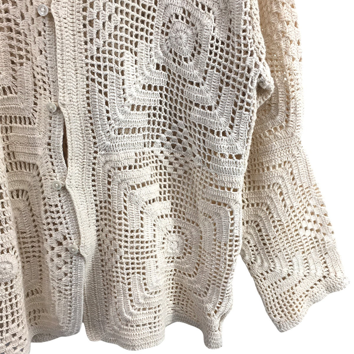 BODEレースシャツ　ボーディー　ボーデ BODE(ボーディ) 24SS ニット レース シャツ 92-01-35-01024 ナチュラル