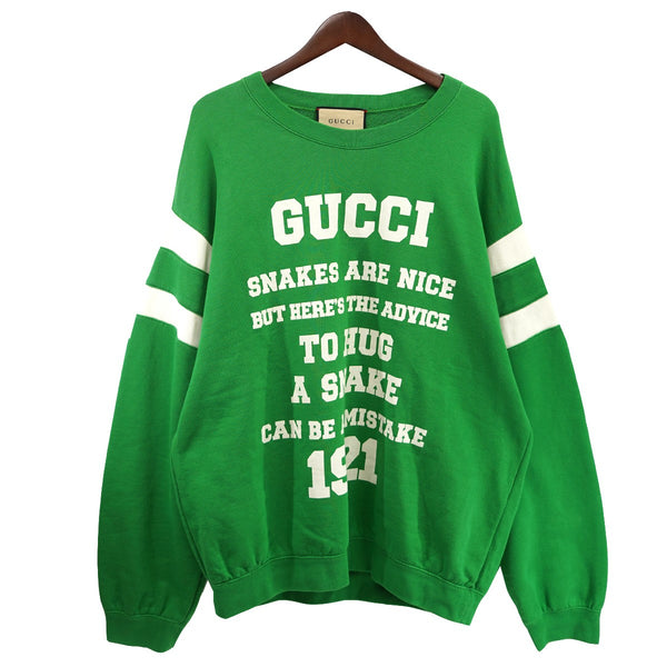 GUCCI(グッチ) 21SS ミケーレ期 1921 TO HUG A SNAKE ロゴスウェット
