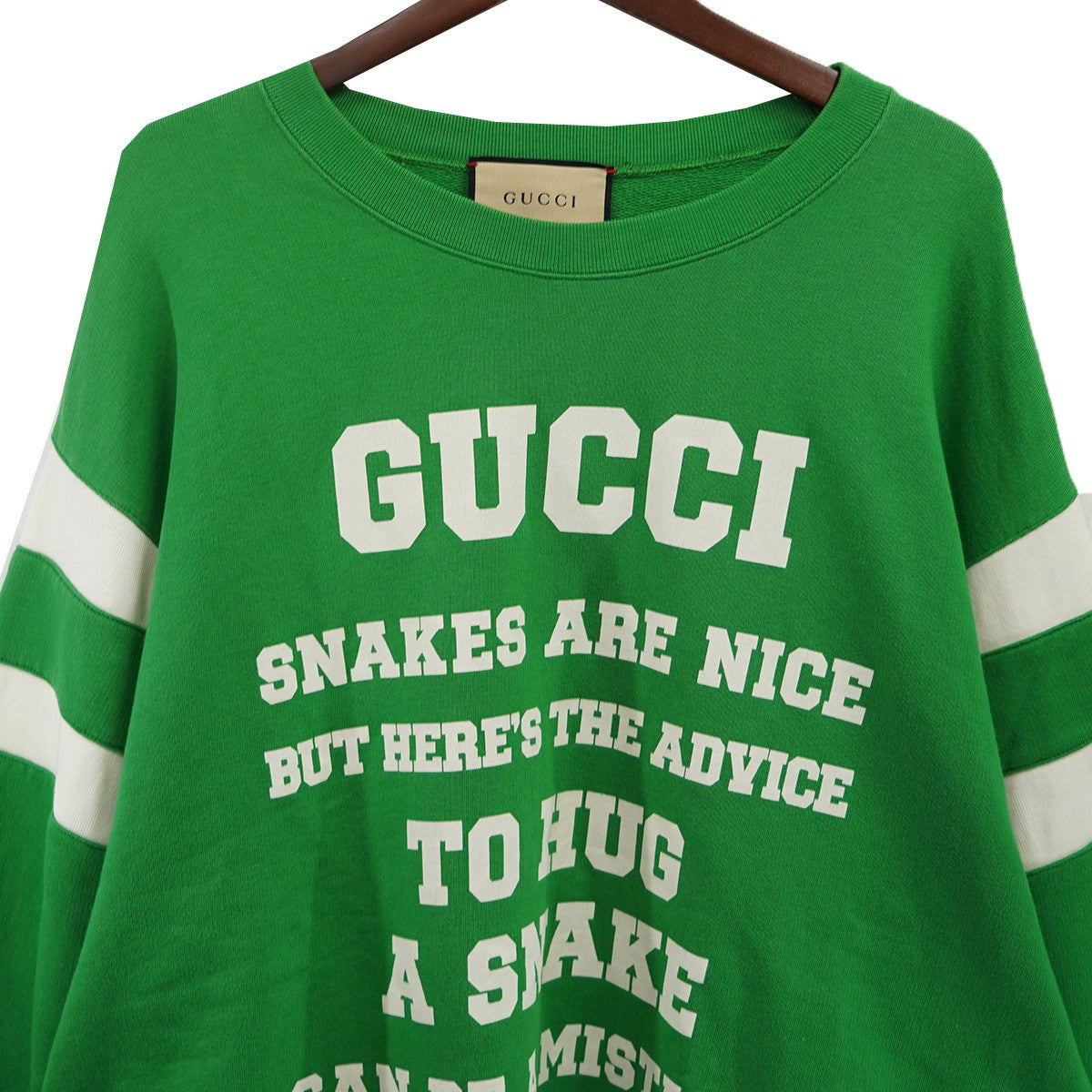 GUCCI(グッチ) 21SS ミケーレ期 1921 TO HUG A SNAKE ロゴスウェット