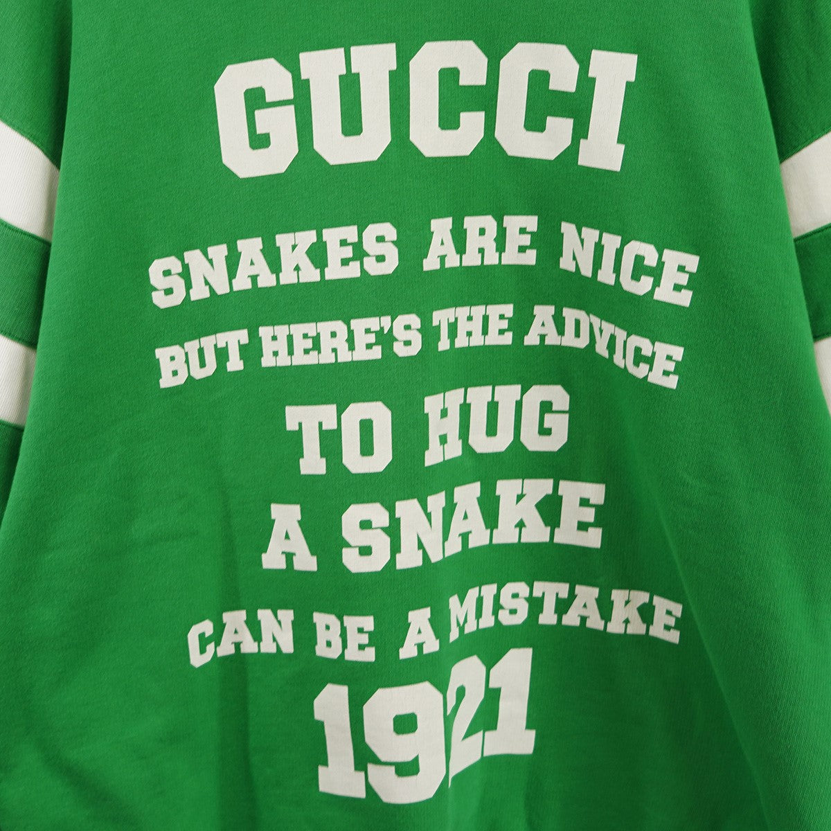 新品未使用 GUCCI ミケーレ期 クローバー スウェット 10 GUCCI(グッチ) 21SS ミケーレ期 1921 TO HUG A SNAKE ロゴスウェット