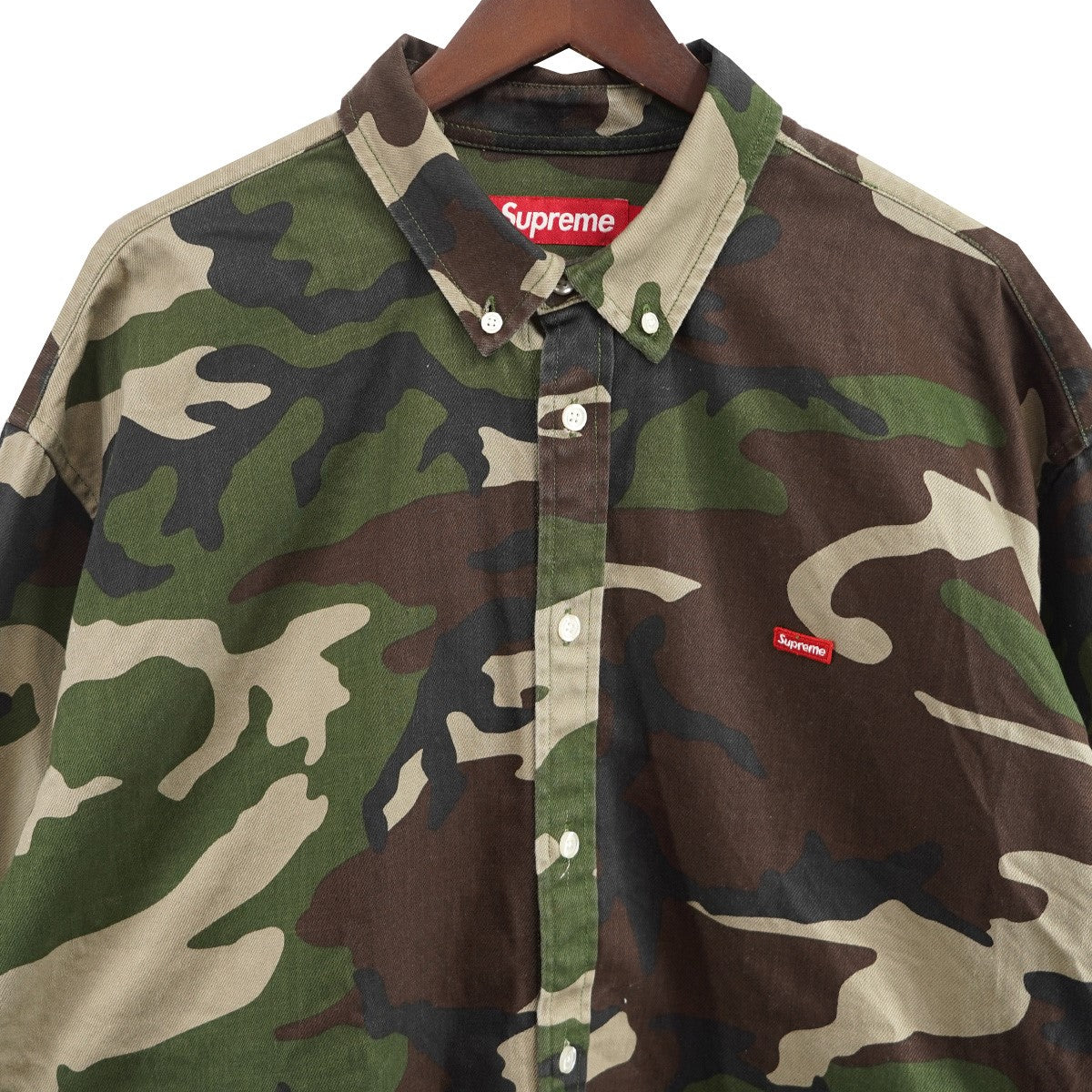 Supreme(シュプリーム) 25AW Small Box Denim Shirt Woodland Camo