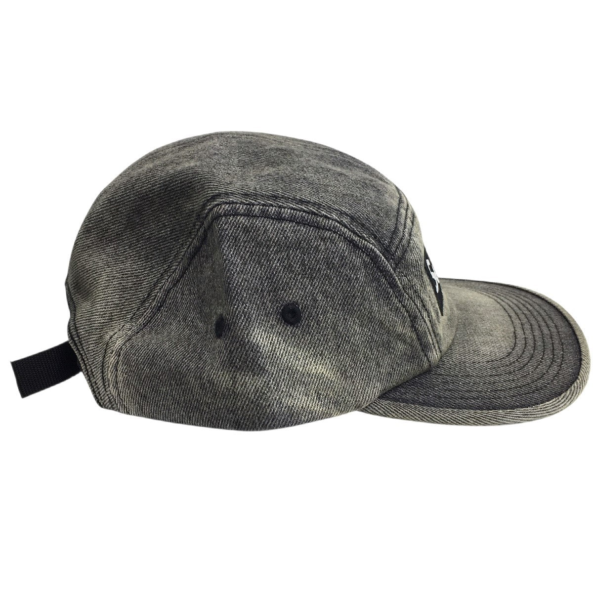 25AW Denim Camp Cap Washed Blackウォッシュド加工 ボックスロゴ デニム キャンプ キャップ 帽子