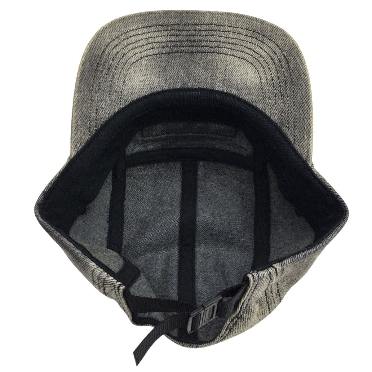 25AW Denim Camp Cap Washed Blackウォッシュド加工 ボックスロゴ デニム キャンプ キャップ 帽子