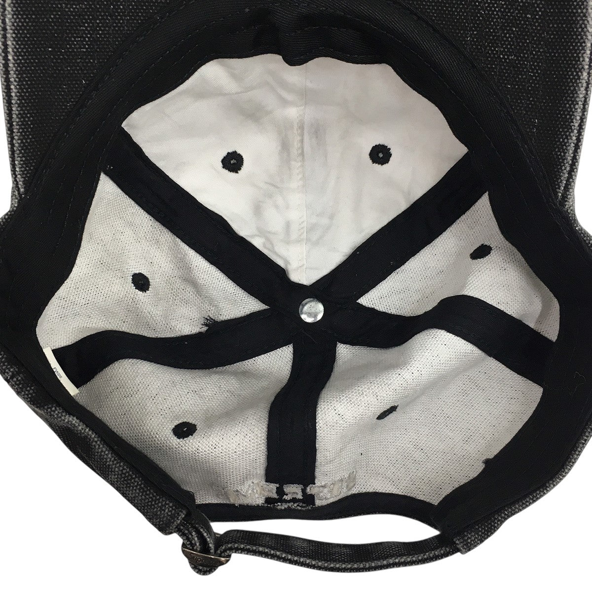 23AW S Logo 6-Panelエスロゴ 加工 デニム キャップ 帽子