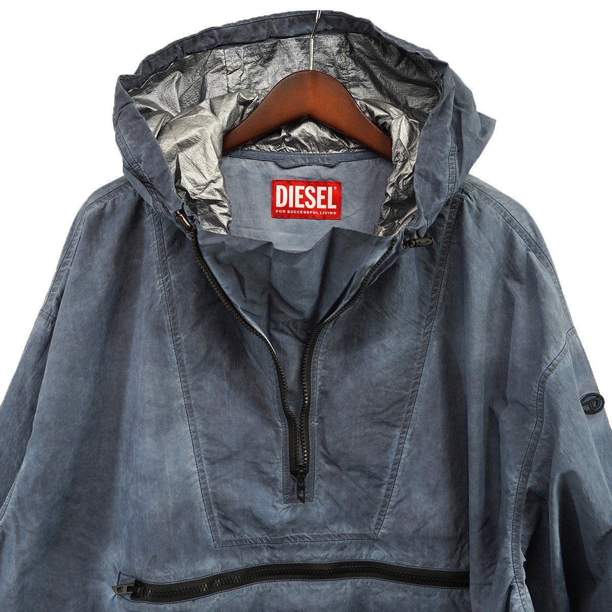25SS J-NOODE-A Packable hooded anorak jacketDロゴ ヌード パッカブル フード フーデッド プルオーバー 加工 アノラック ジャケット