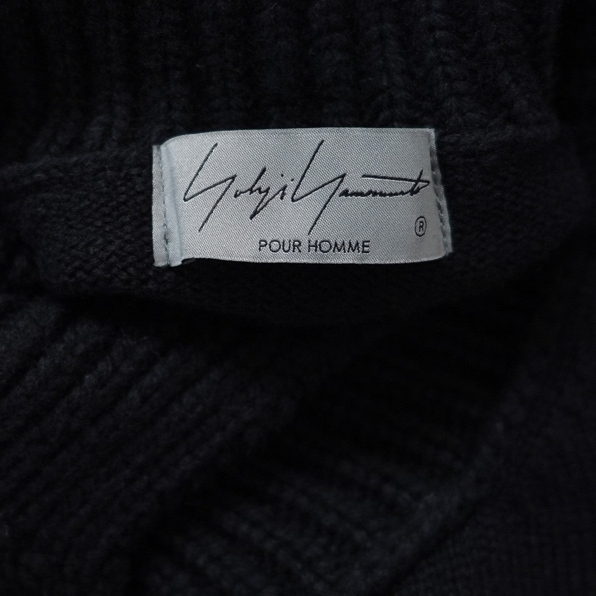 24AW Deformed Neckline Turtle Knitネックライン デザイン タートルネック ニット セーター