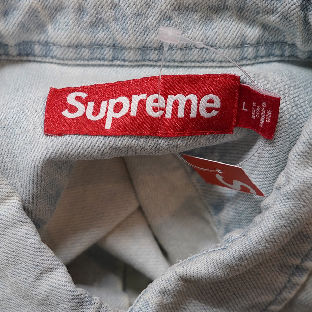 Supreme 25AW Small Box Denim Shirtスモールボックス ロゴ デニムシャツ 古着・中古-4枚目のアイテム画像
