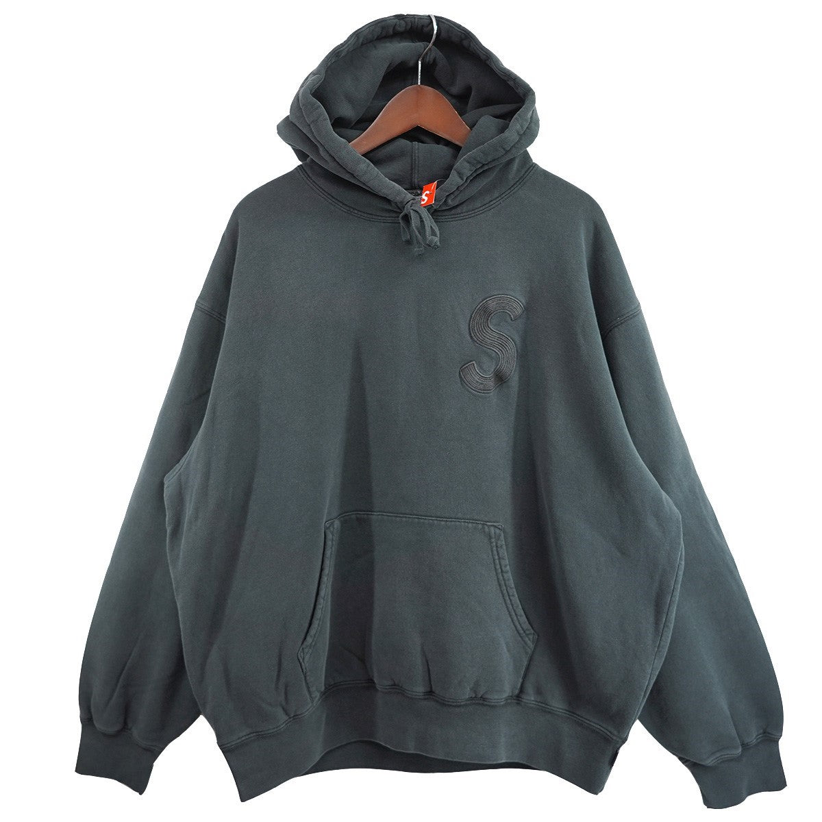 23SS Overdyed S Logo Hooded Sweatshirtオーバーダイド加工 エスロゴ フーデッドスウェットシャツ パーカー