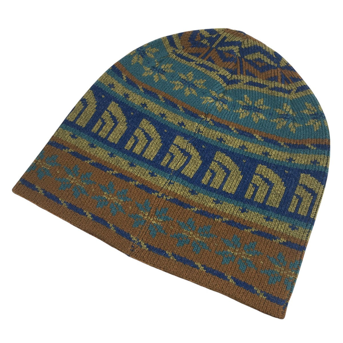 22AW TS FAIRE ISLE BEANIE ロゴ フェアアイルビーニー ニットキャップ