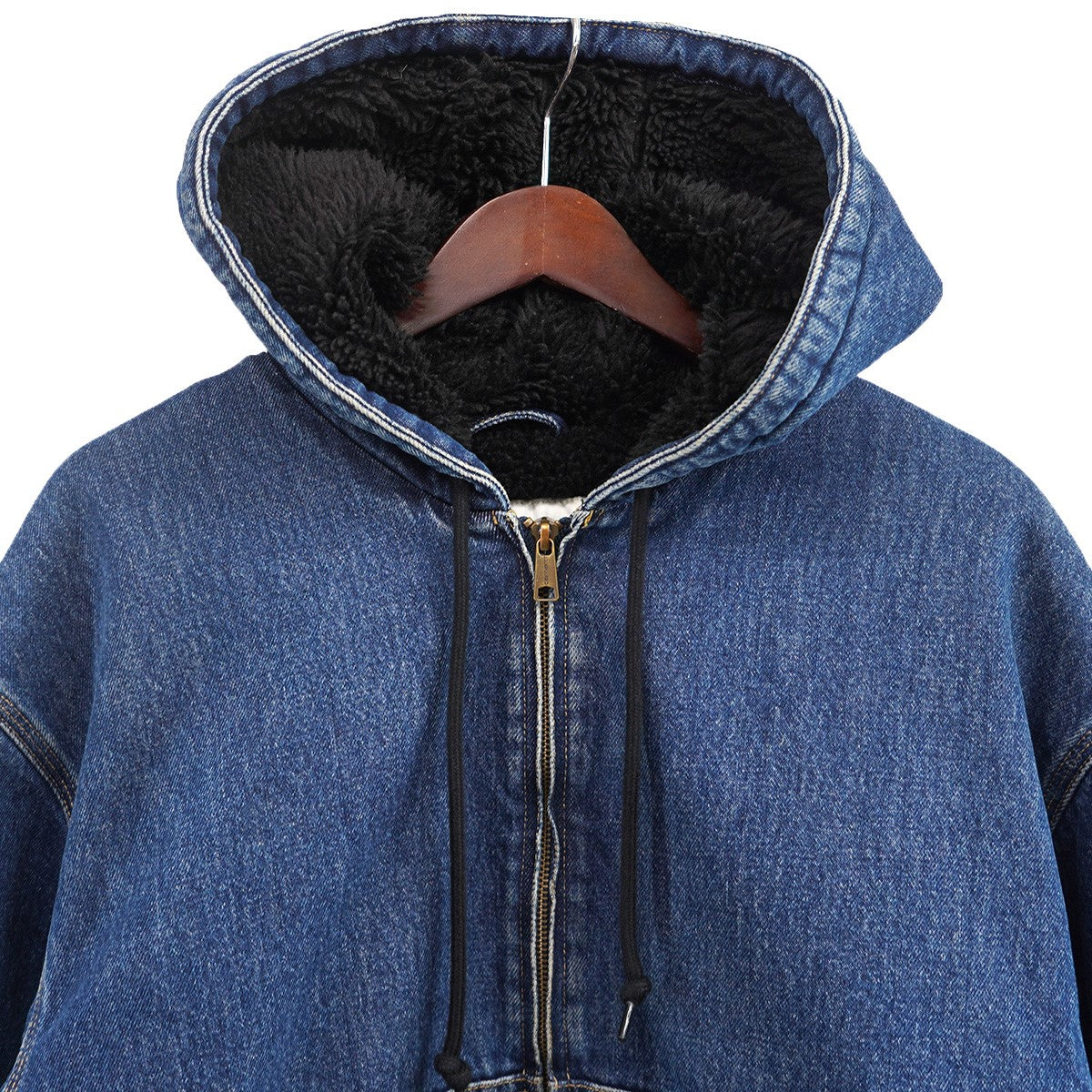 W’ OG ACTIVE JACKET - Blue (stone washed)デニム 内ボア フード フーデッド アクティブ ジャケット