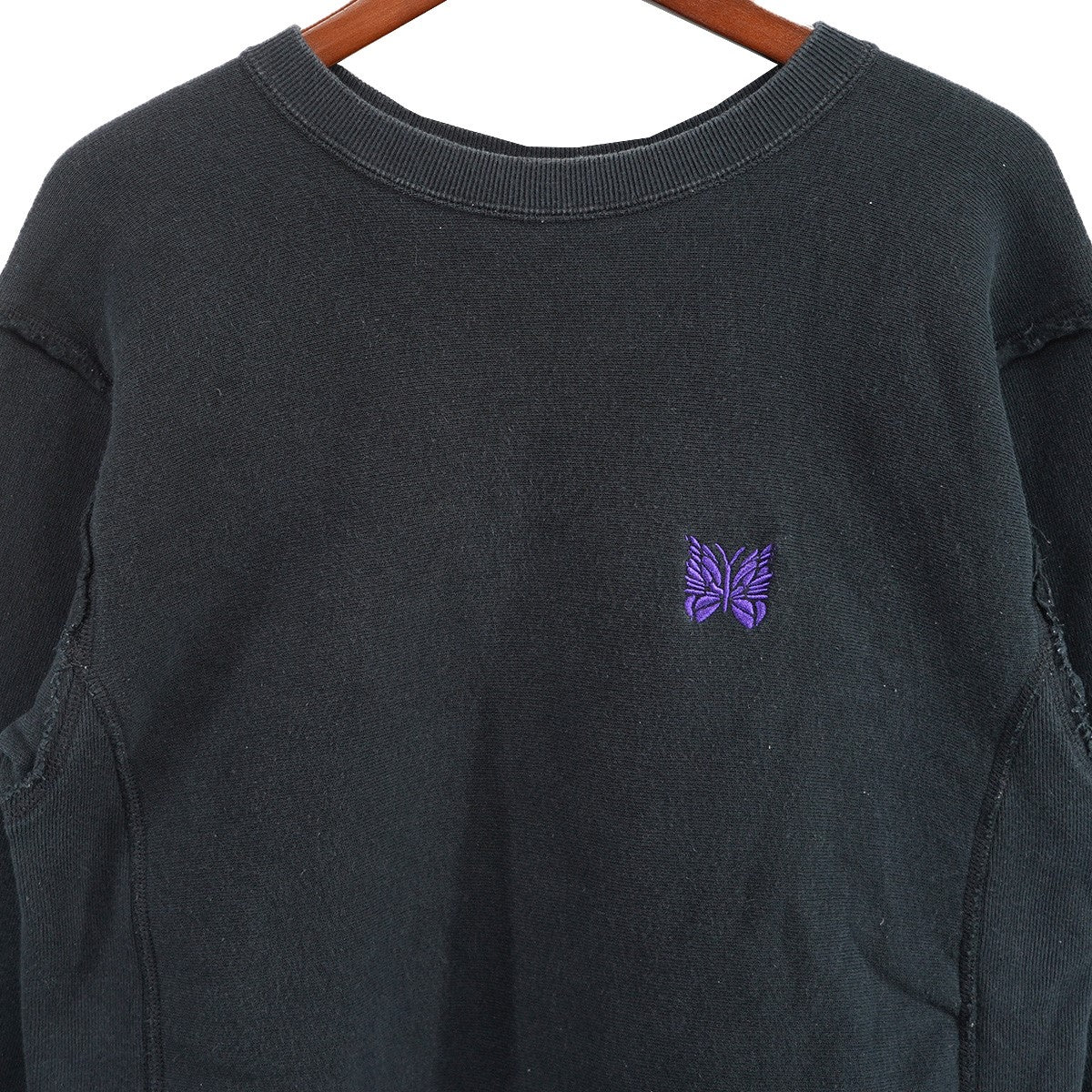 パピヨン刺繍 REVERSE WEAVE リバースウィーブ スウェット トレーナー