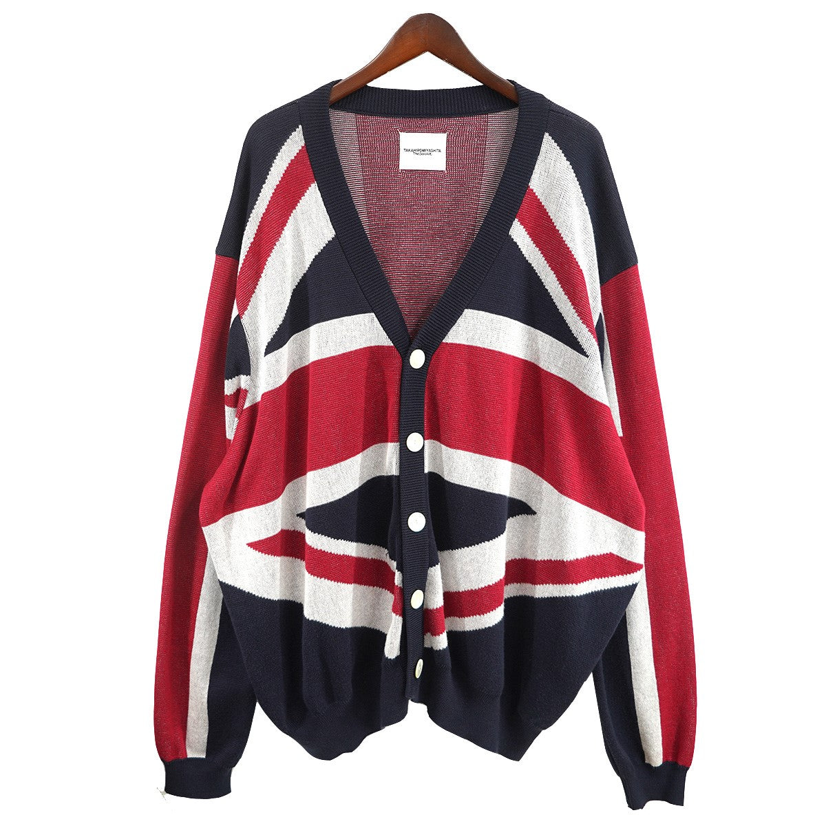 24SS cardigan．(union jack)ユニオンジャック コットン ニット カーディガン