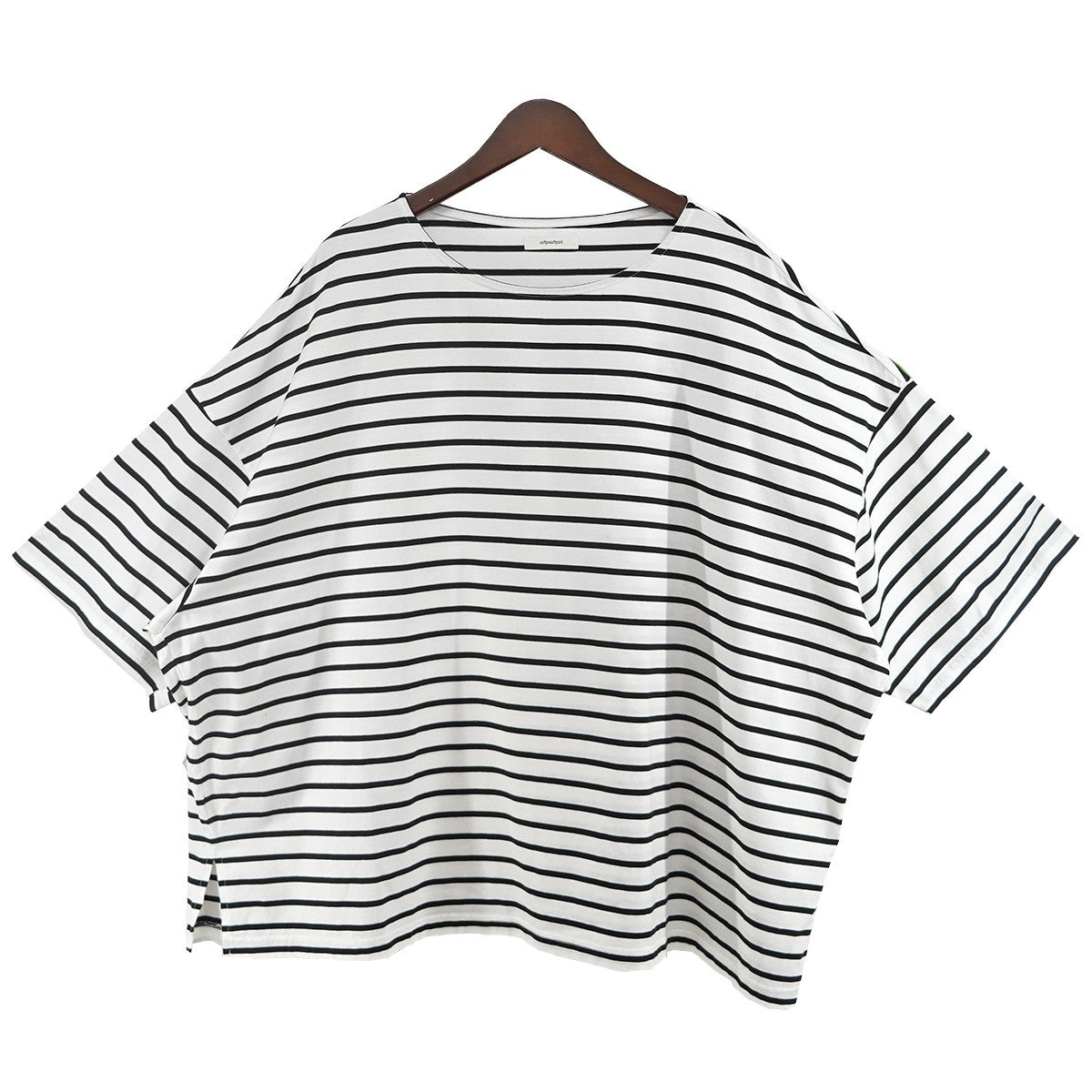whowhat 5X T-SHIRT (SHORT SLEEVE ／ BORDER)オーバーサイズ ワイド ボーダー Ｔシャツ 古着・中古-1枚目のアイテム画像