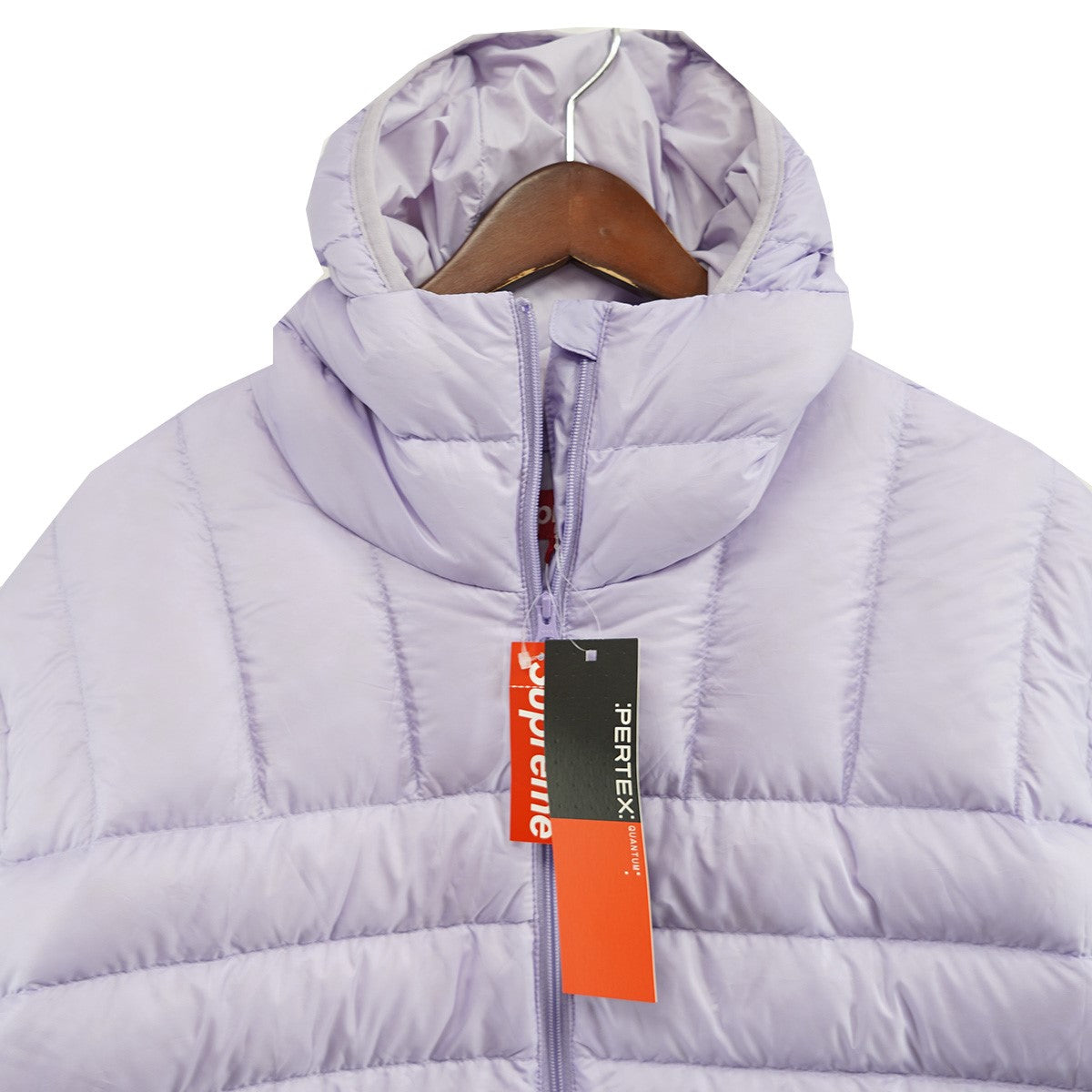 24AW Micro Down Half Zip Hooded Pullover Lilacマイクロ ダウン ハーフジップ プルオーバー ボックスロゴ ジャケット