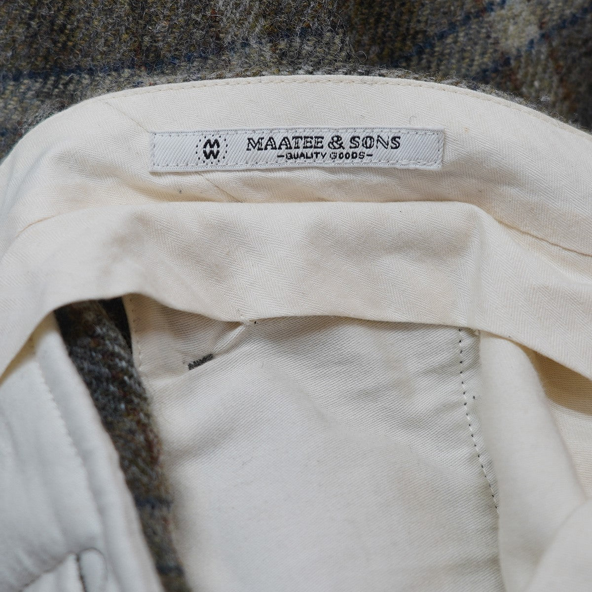 JEFFERY wagamama 別注 チェック ジェフリー ウール パンツ