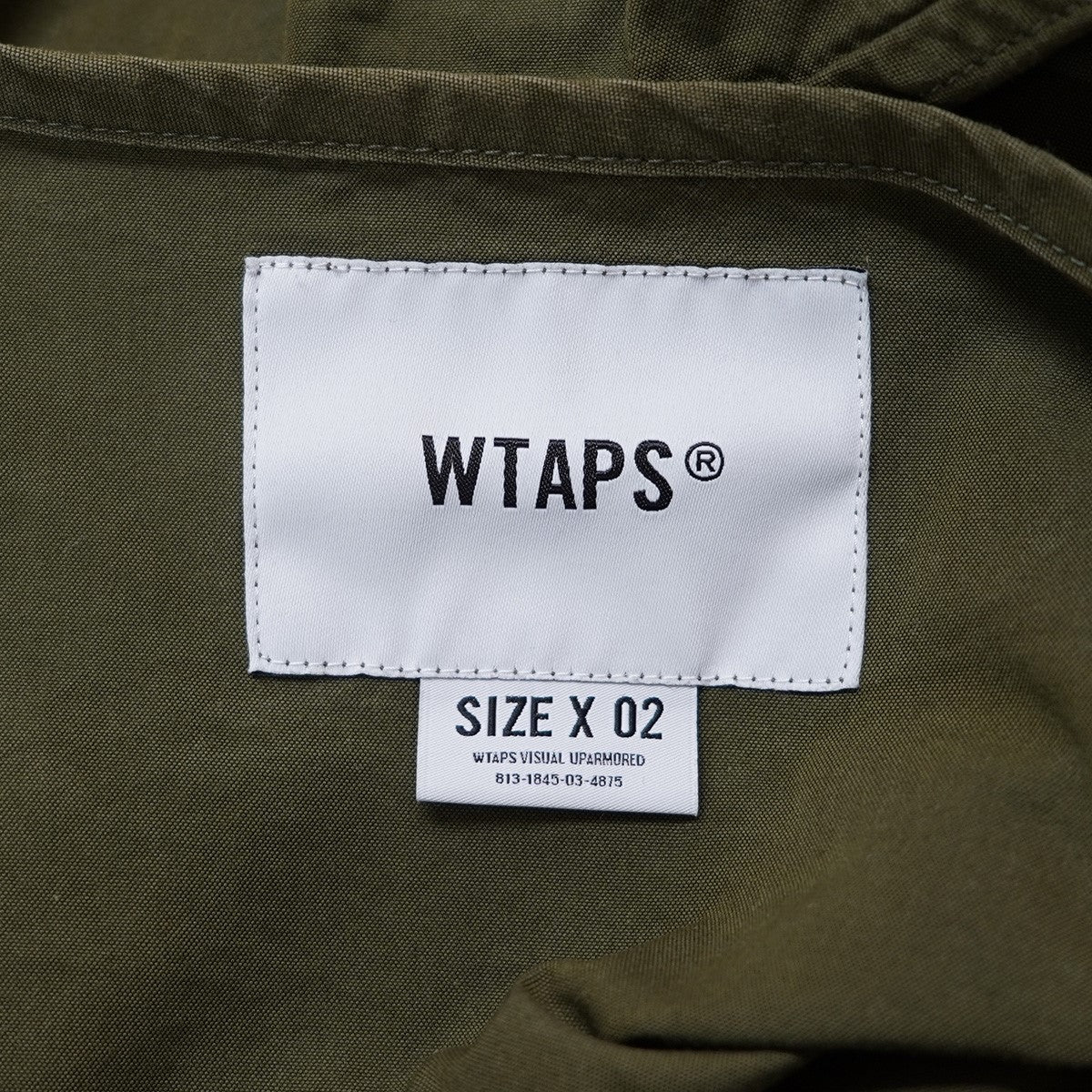 24AW Scout ／ LS ／ NYCO Weather Olive Drabロゴ スカウト ウェザー シャツ