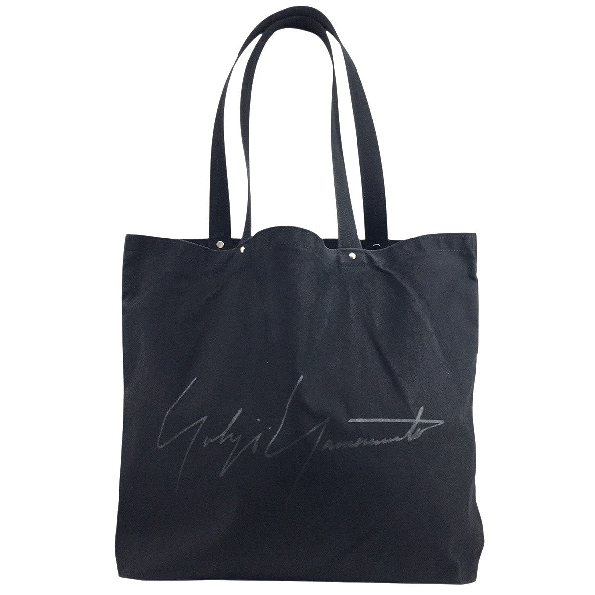 YOHJI YAMAMOTO(ヨウジヤマモト) シグネチャーロゴレザートートバッグ