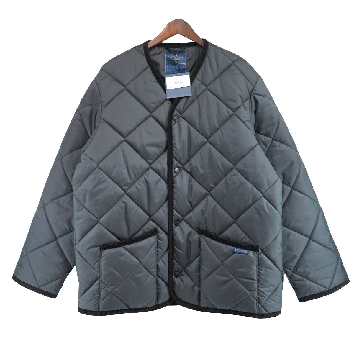 BIG QUILT COLLARLESS JACKET MENSビッグ キルト カラーレス ノーカラー ジャケット