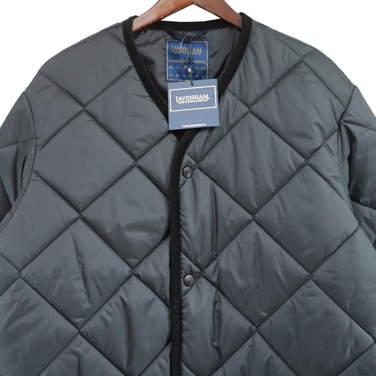 BIG QUILT COLLARLESS JACKET MENSビッグ キルト カラーレス ノーカラー ジャケット