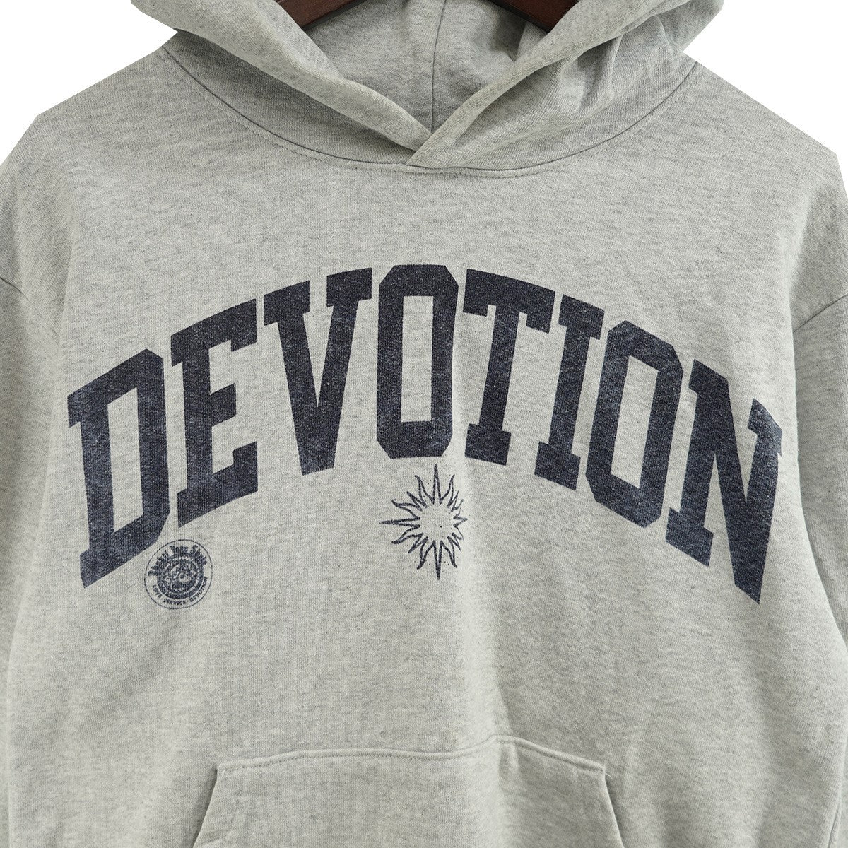 Online Ceramics Ash Hoodie (14oz Heavy Fleece) DEVOTIONロゴ フーディ パーカー 古着・中古-2枚目のアイテム画像