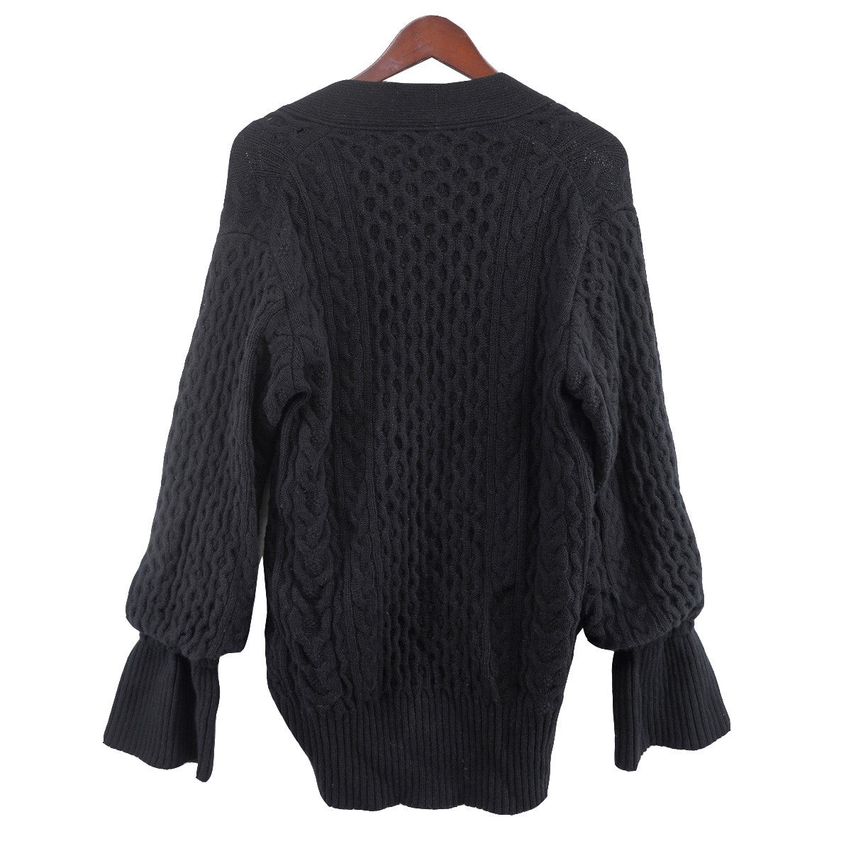 sacai(サカイ) ベルテッド ニットカーディガン 17-03507 ブラック