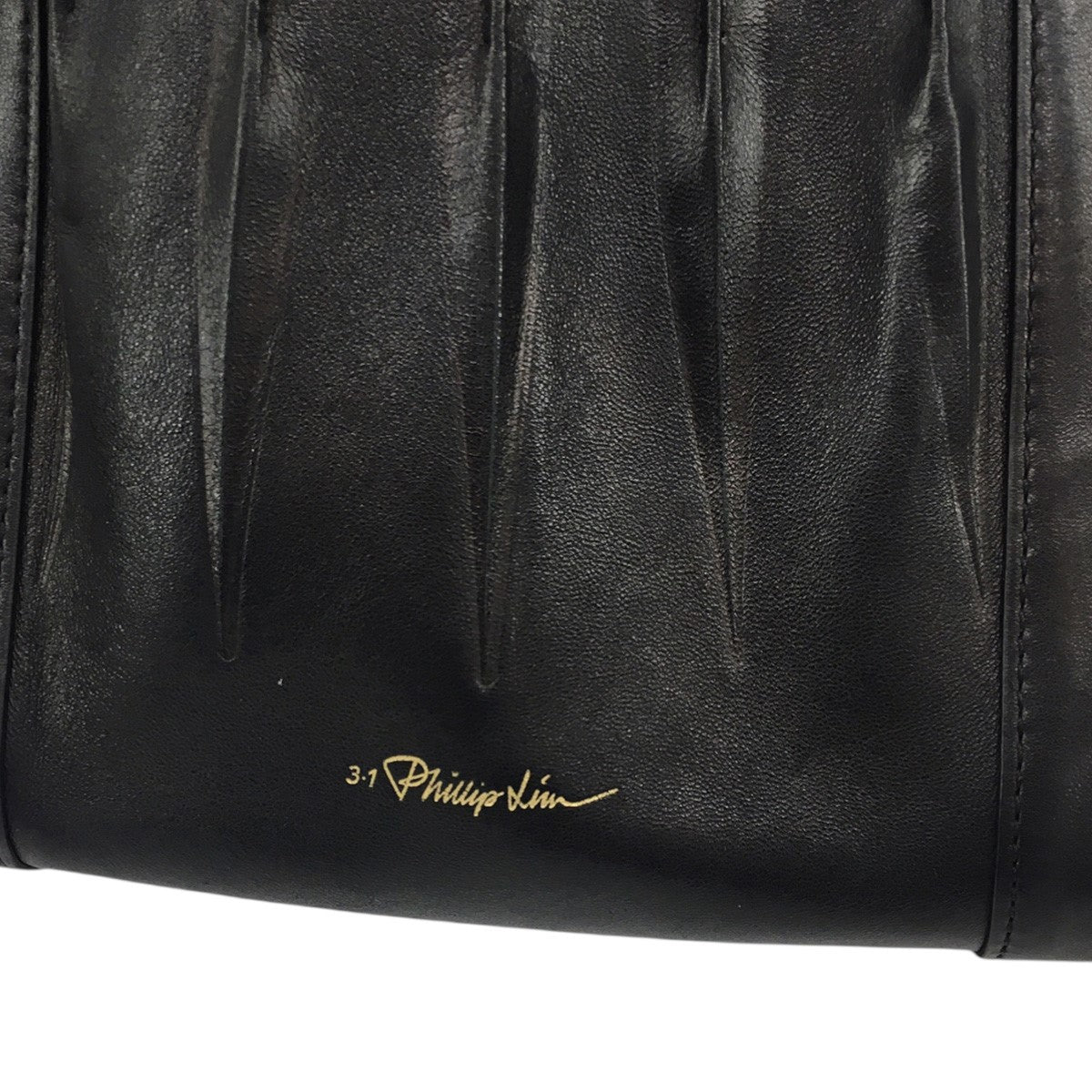 3．1 phillip lim Florence Pleated Drawstring Toteフローレンス ロゴ チェーン ショルダー バッグ 鞄 古着・中古-6枚目のアイテム画像