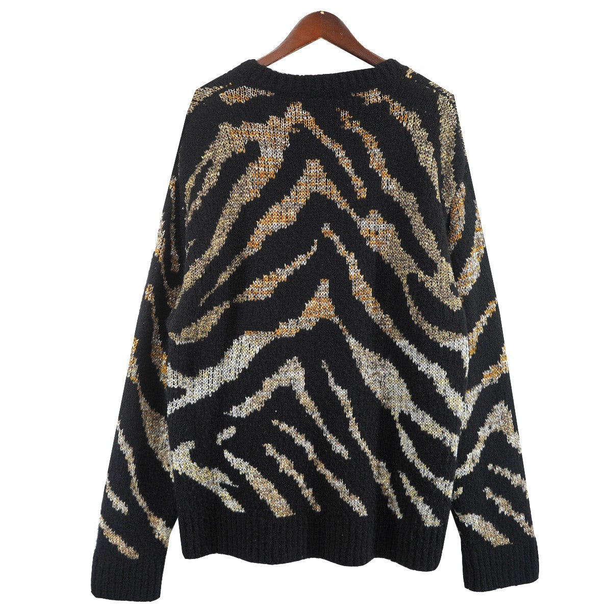 DRIES VAN NOTEN 18AW M．K．SWEATER メタル混 ニット セーター 古着・中古-3枚目のアイテム画像
