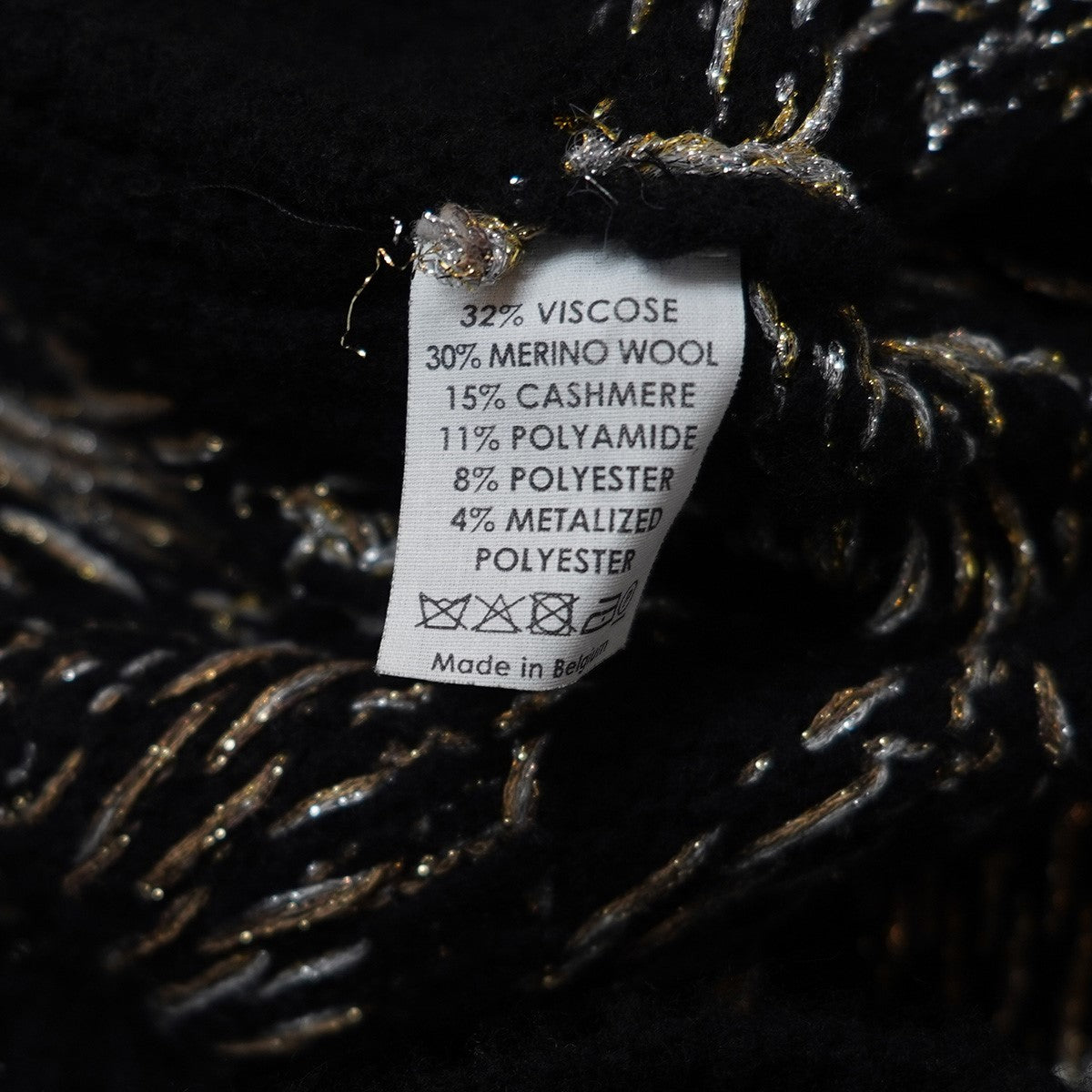 DRIES VAN NOTEN 18AW M．K．SWEATER メタル混 ニット セーター 古着・中古-5枚目のアイテム画像