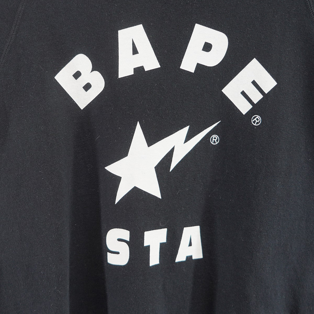 00s BAPE STA CREWNECK SWEATSHIRTベイプスタ ロゴ 薄手 クルーネック スウェット トレーナー