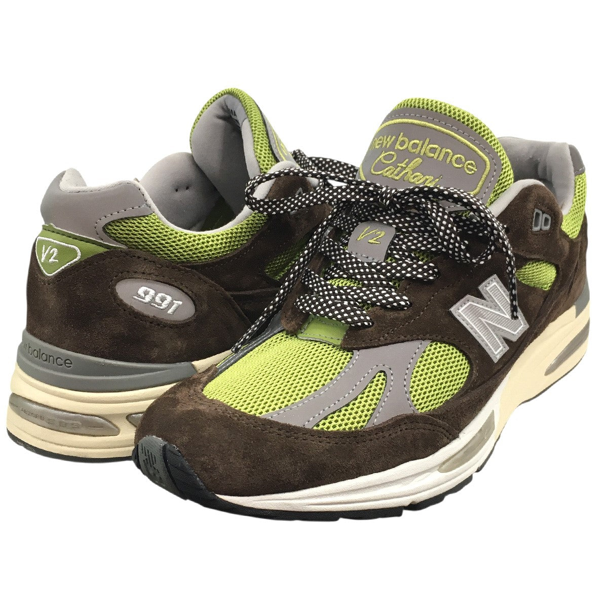 25AW Danielle Cathari × New Balance 991V2 Reverse Matchaニューバランス 991V2 リバース抹茶 スニーカー シューズ 靴