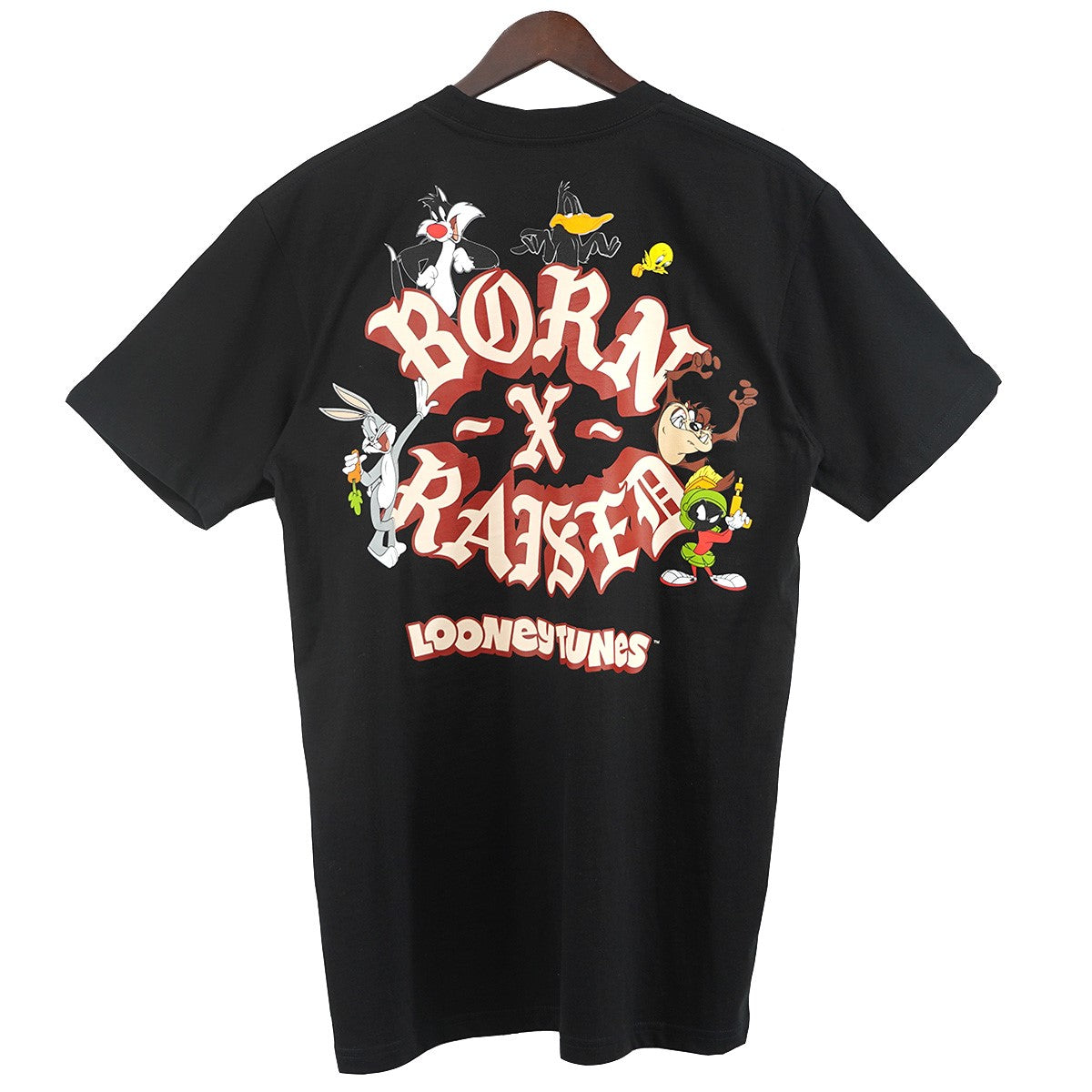 BORN X RAISED 25SS BORN X RAISED + LOONEY TUNES ROCKER TEEルーニーチューンズ ロゴ Tシャツ 古着・中古-1枚目のアイテム画像